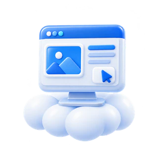 Interfaz web tridimensional sobre una nube